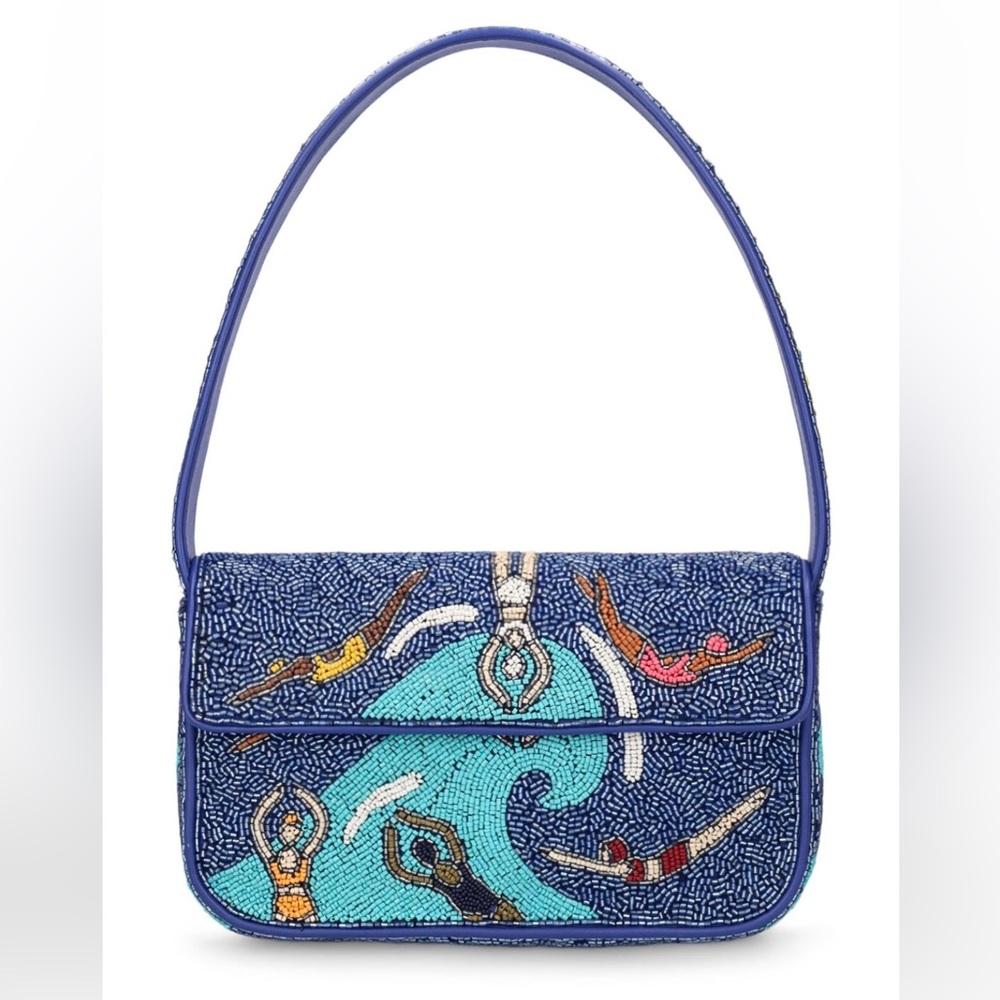 NWT Staud beaded Tommy bag swimmers